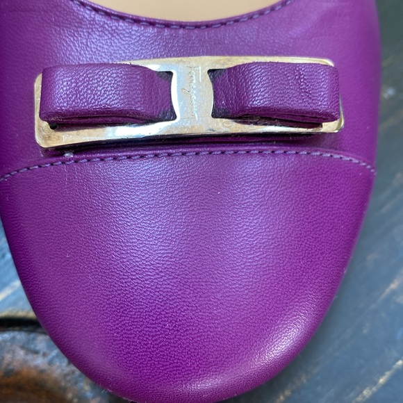 Ferragamo Purple Flats - Picture 5 of 11